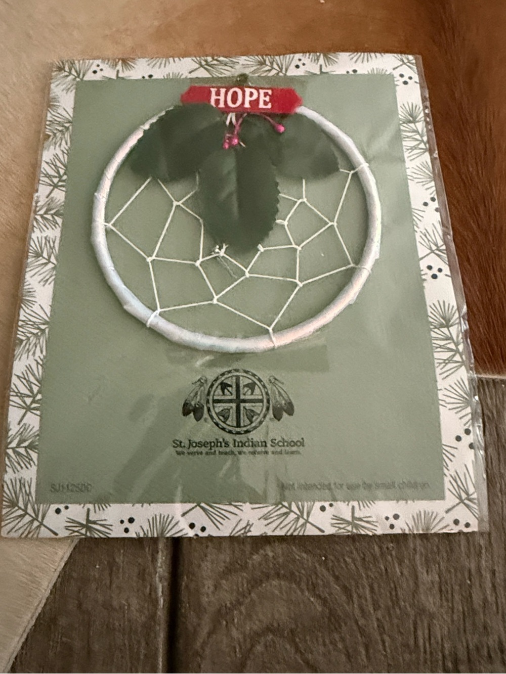 NWT St. Joseph’s Indian School ‘Hope' Dreamcatcher  Ornament Christmas Lakota